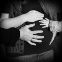 Joe and Jaclyn's winter pregnancy session in St Paul